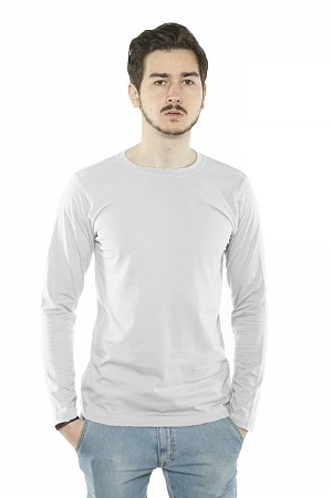 Мужская футболка с длинным рукавом с эластаном